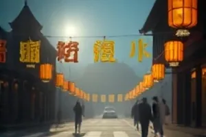 《海边旧书店》封面：海边木屋书店与翻开的书页