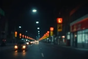 《铁轨尽头有灯》封面：夜间铁轨与远处信号灯